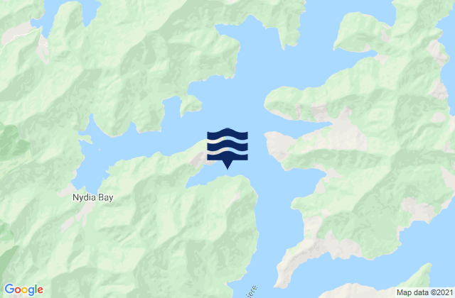 Maori Bay, New Zealandの潮見表地図