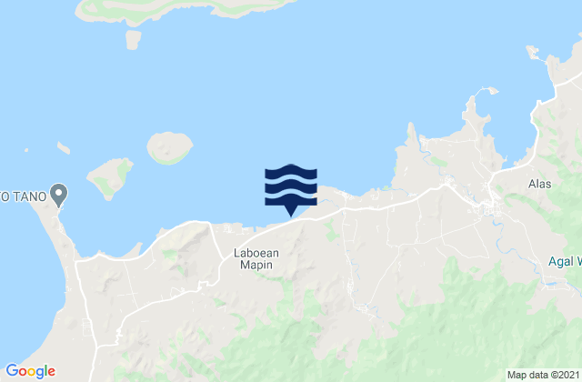 Mapinkebak, Indonesiaの潮見表地図