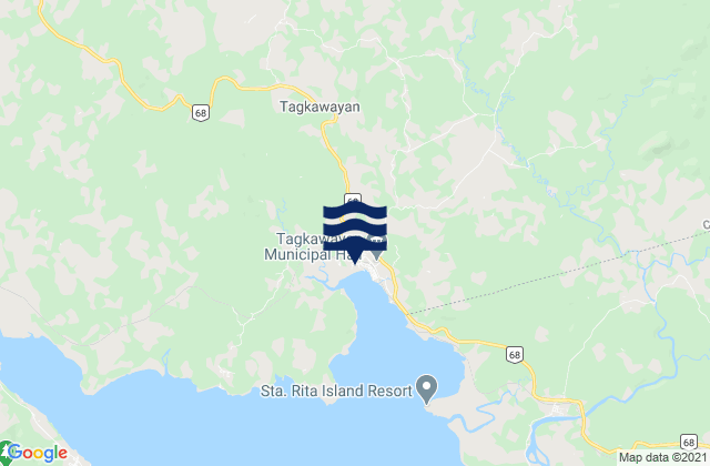 Mapulot, Philippinesの潮見表地図