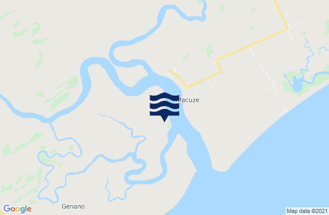 Maquivale, Mozambiqueの潮見表地図