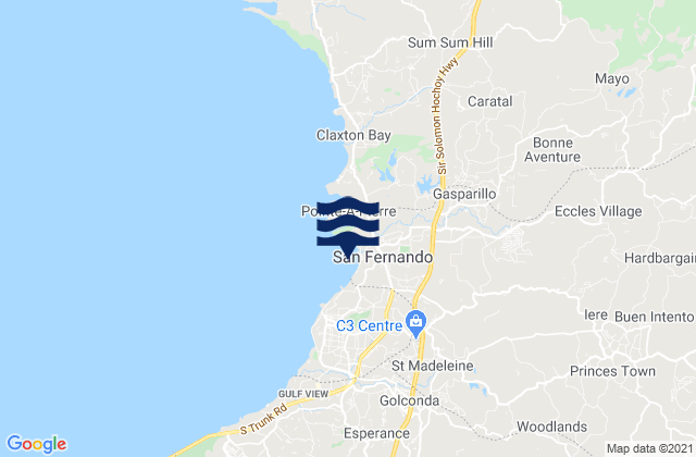 Marabella, Trinidad and Tobagoの潮見表地図