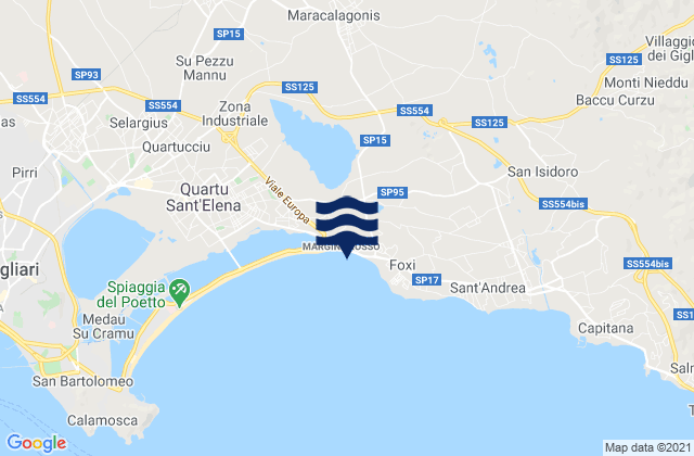 Maracalagonis, Italyの潮見表地図