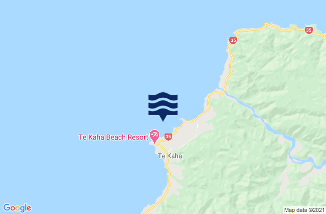 Maraetai Bay, New Zealandの潮見表地図