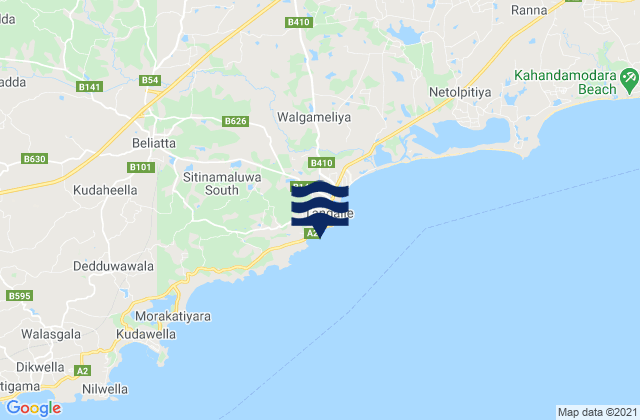 Marakkalagoda, Sri Lankaの潮見表地図