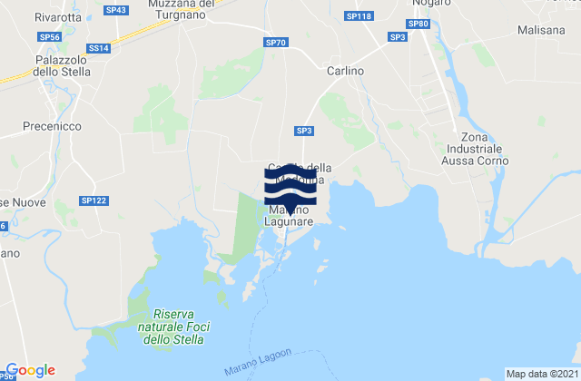 Marano Lagunare, Italyの潮見表地図