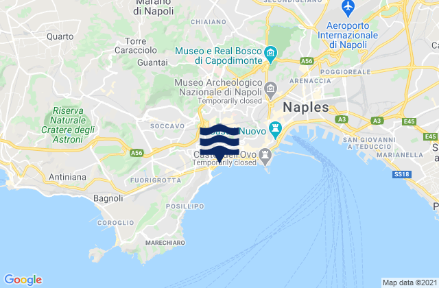Marano di Napoli, Italyの潮見表地図