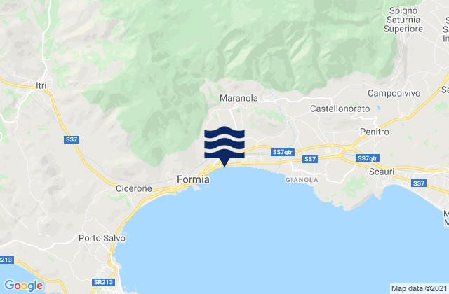 Maranola-Trivio, Italyの潮見表地図