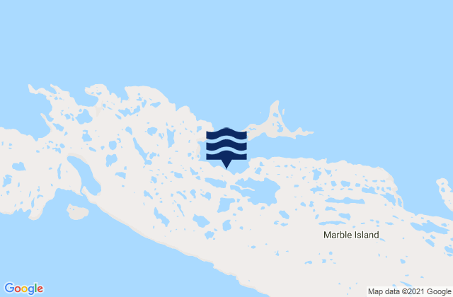 Marble Island, Canadaの潮見表地図