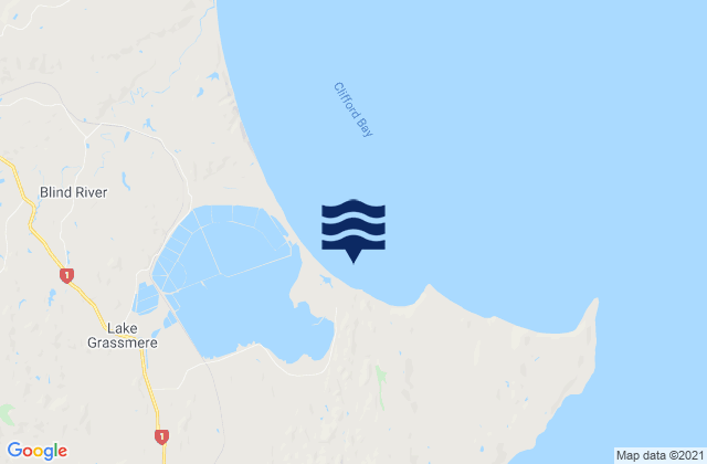 Marfells Beach, New Zealandの潮見表地図