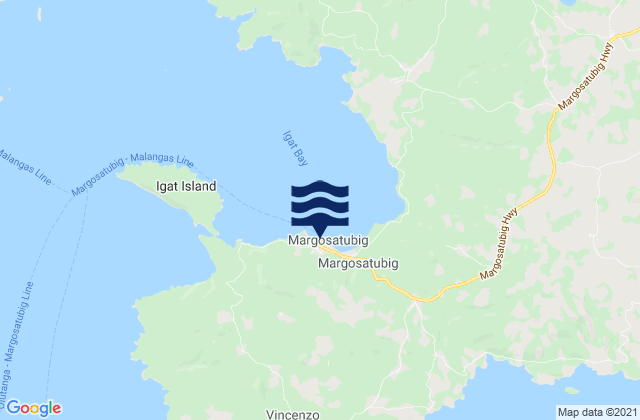 Margosatubig, Philippinesの潮見表地図