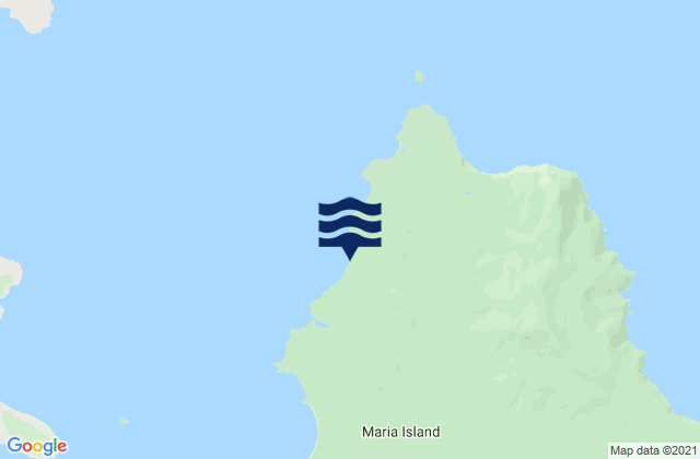 Maria Island, Australiaの潮見表地図