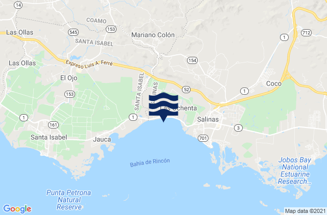 Mariano Colón, Puerto Ricoの潮見表地図