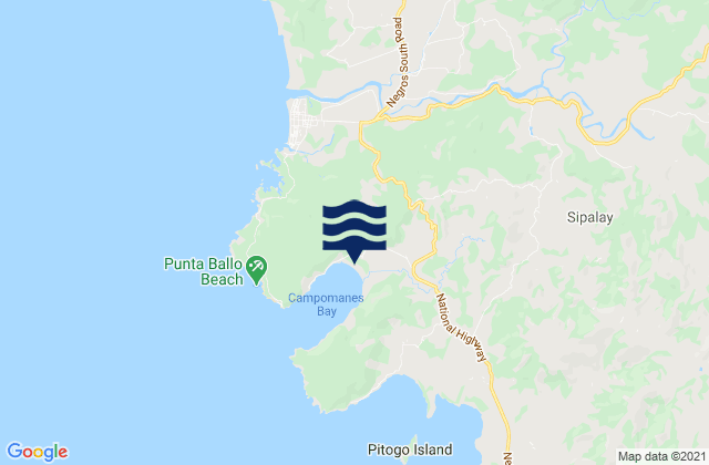 Maricalom, Philippinesの潮見表地図