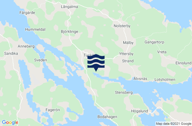 Marieberg, Swedenの潮見表地図