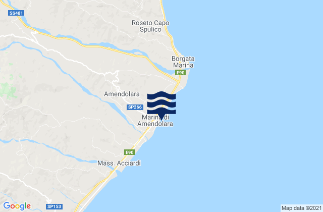 Marina, Italyの潮見表地図