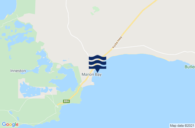 Marion Bay, Australiaの潮見表地図