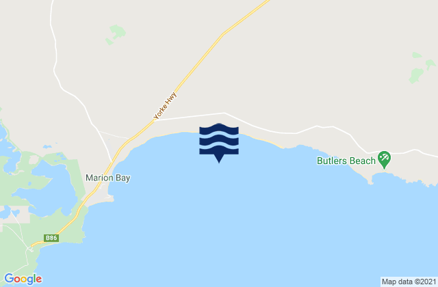 Marion Bay, Australiaの潮見表地図