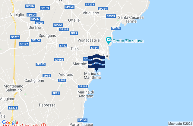 Marittima, Italyの潮見表地図