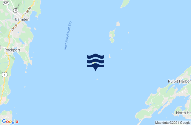 Mark Island 0.3 nmi. SSE of, United Statesの潮見表地図