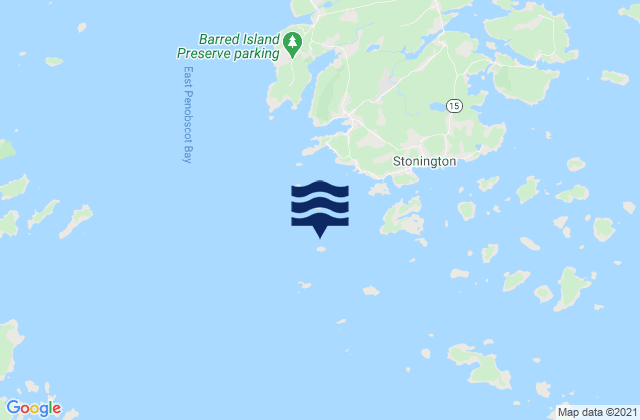 Mark Island north of, United Statesの潮見表地図