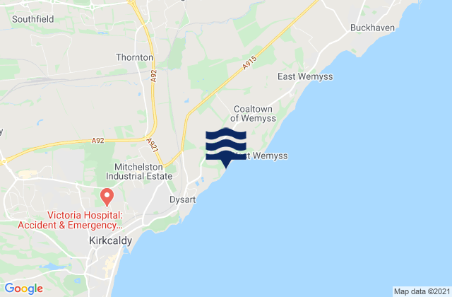 Markinch, United Kingdomの潮見表地図