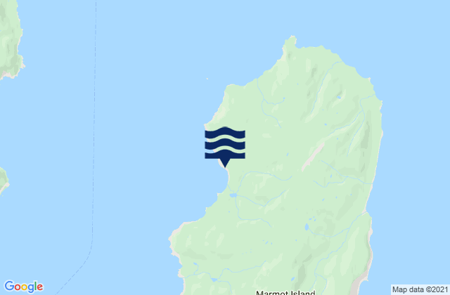 Marmot Island (Marmot Strait), United Statesの潮見表地図