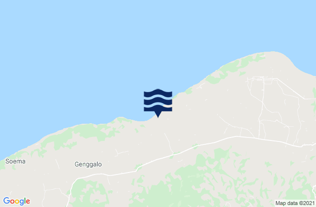 Marokota, Indonesiaの潮見表地図