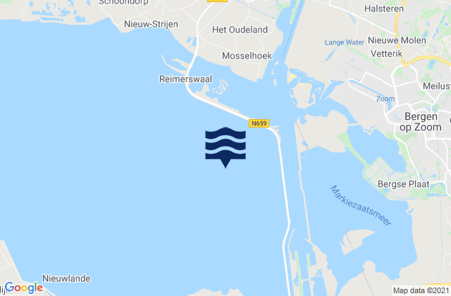 Marollegat, Netherlandsの潮見表地図