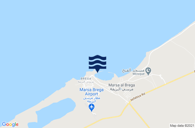 Marsa al Brega, Greeceの潮見表地図