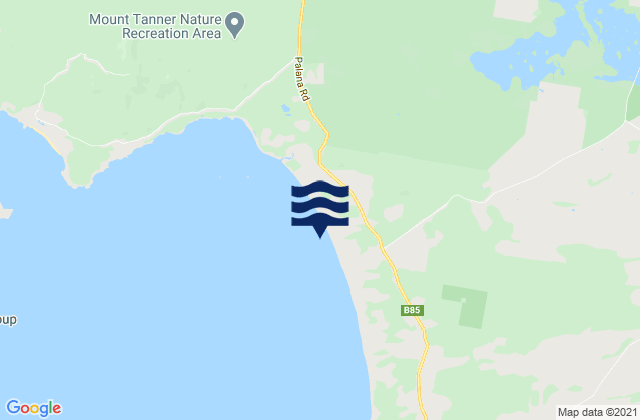 Marshall Beach, Australiaの潮見表地図