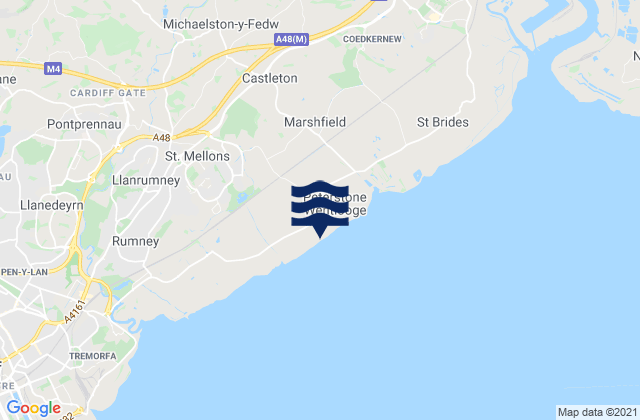 Marshfield, United Kingdomの潮見表地図