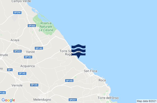 Martano, Italyの潮見表地図