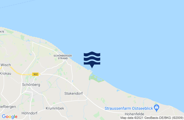 Martensrade, Germanyの潮見表地図