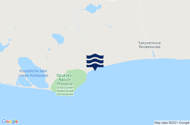 Maryevka, Ukraineの潮見表地図