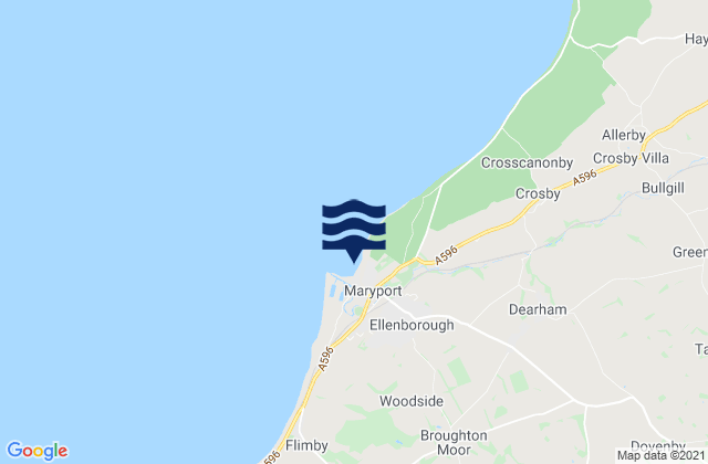 Maryport, United Kingdomの潮見表地図