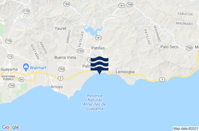 Marín Barrio, Puerto Ricoの潮見表地図
