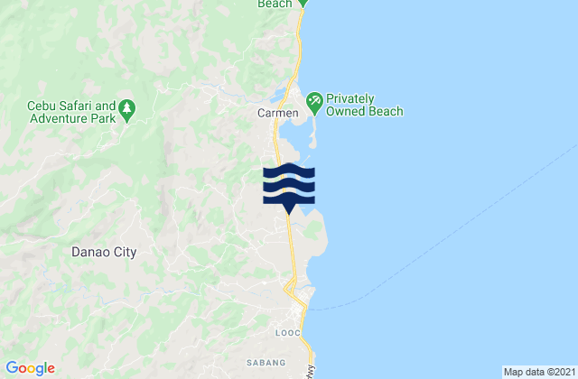 Masaba, Philippinesの潮見表地図
