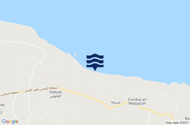 Masallātah, Libyaの潮見表地図