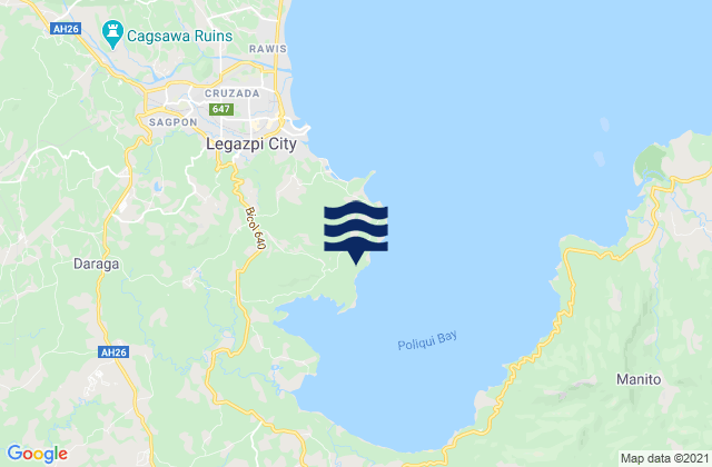 Maslog, Philippinesの潮見表地図