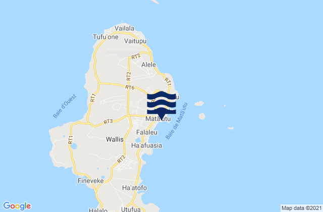 Mata-Utu, Wallis and Futunaの潮見表地図
