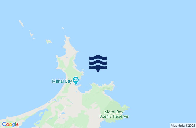 Matai Bay, New Zealandの潮見表地図
