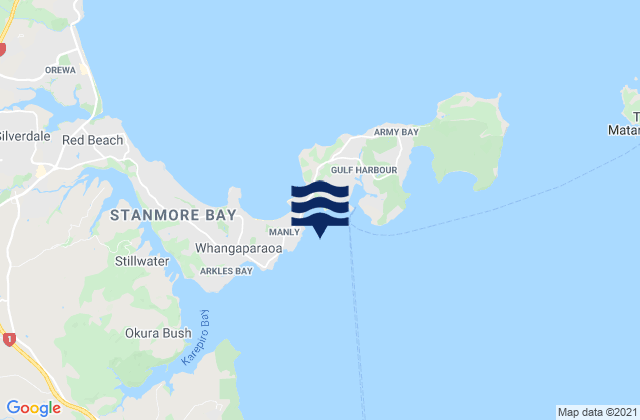 Matakaita Bay, New Zealandの潮見表地図