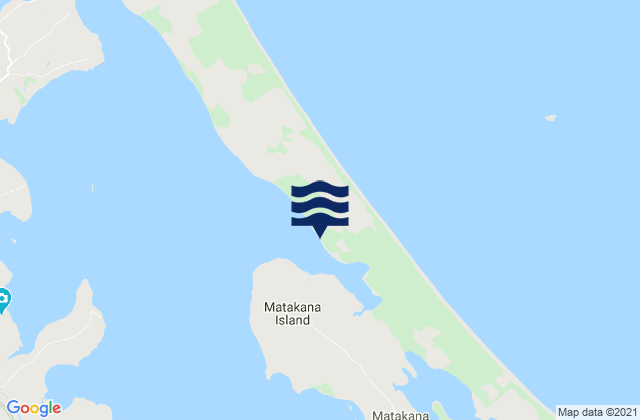 Matakana Island, New Zealandの潮見表地図