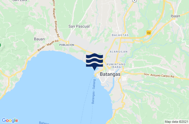 Matala, Philippinesの潮見表地図