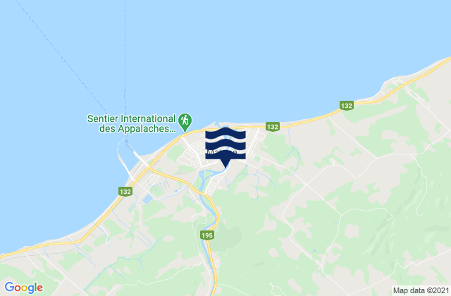 Matane, Canadaの潮見表地図