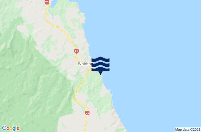 Mataora Bay, New Zealandの潮見表地図