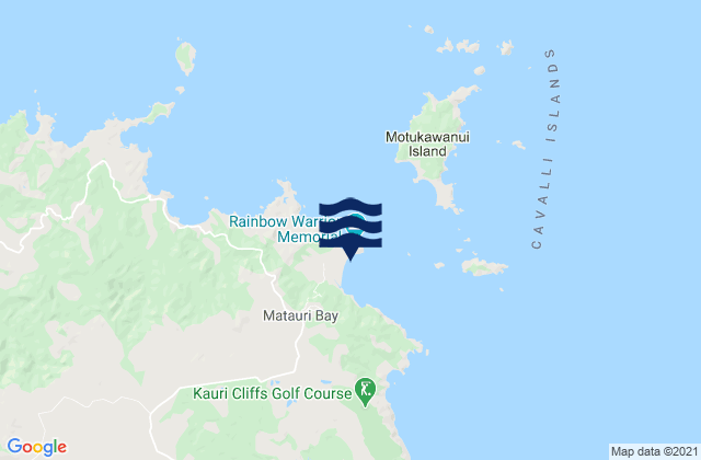 Matauri Bay, New Zealandの潮見表地図