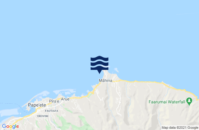 Matavia, French Polynesiaの潮見表地図