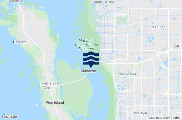 Matlacha, United Statesの潮見表地図