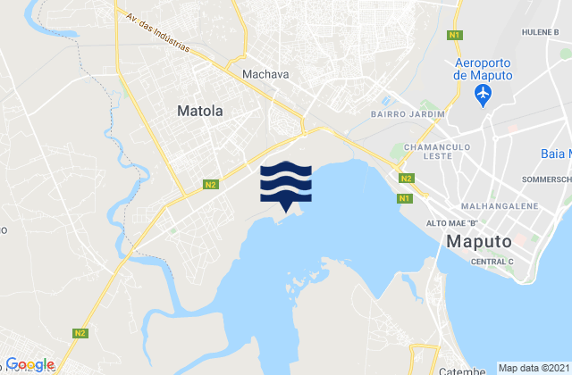 Matola, Mozambiqueの潮見表地図